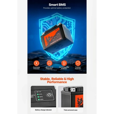 High Performance 12v 4ah 4TX12-BS Motorcycle Battery for Power Sports