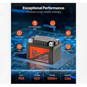 High Performance 12v 4ah 4TX12-BS Motorcycle Battery for Power Sports