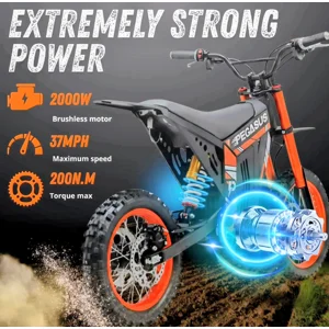 Pegasus Electric Dirt Bike 2000w Power Electric 2wd Dirt Bike U. S. Warehouse Fast Free Shipping