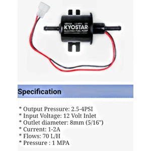 Electric Fuel Pump Low Pressure 12v Gas/Diesel Fuel HEP-O2A. 2.5- 4 PSI US Warehouse Fast Free Ship