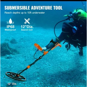 DB Wholesale Professional Rechargeable Gold Detector 12in Coil Waterproof LCD 7 Modes