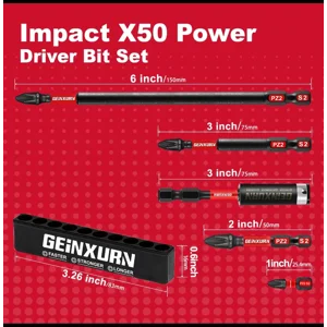 Geinxim 11pcs. Best Quality Impact Screwdriver bit set 7 Day Free Shipping