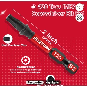 Geinxim 11pcs. Best Quality Impact Screwdriver bit set 7 Day Free Shipping