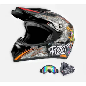 Senhill Motocross Helmet Off-Road Fullface W/Googles Gloves