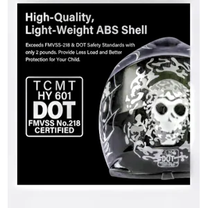 TCMT Youth Dirt Bike Helmet DOT Certified Kids Fullface MotocrossHelmet W/Gloves Googles &Bag