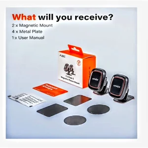 2 Pack Magnetic Phone Holder for Car Super Strong Magnet Phone Mount Strong VHB Adhesive Mounting