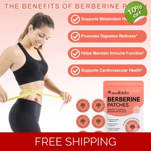 Solotree Berberine Patches support sugar metabolism, help control appetite, and promote immune system health. These transdermal wellness patches are designed for both women and men, offering convenience and effectiveness.