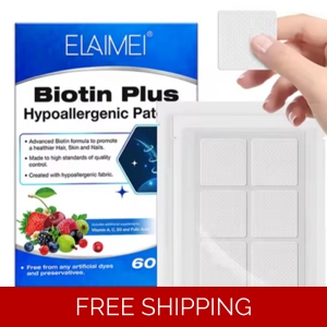 Biotin Plus Topical Patches for Hair Skin and Nails Health