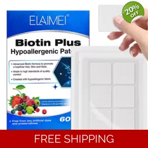 Biotin Plus Topical Patches for Hair Skin and Nails Health