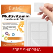 Boost your health effortlessly with ELAIMEI Advanced Multivitamin Patches — your new go-to for a vibrant, energised life. Crafted with care and tested to high standards, our patches deliver 27 essential vitamins and minerals directly into your body, supporting a strong metabolism and a resilient immune system. Made with hypoallergenic materials, they’re gentle on your skin and suitable for everyone.