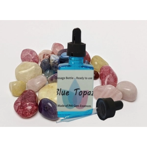 30 ml turquoise dropper bottle of Gemstone Essences offer a gentle, effective way to nurture your well-being. Their soothing energy not only benefits you but has also been known to support animals and plants, creating harmony in all aspects of life.