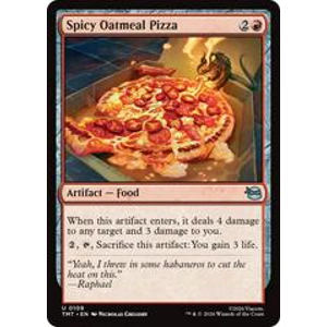 Spicy Oatmeal Pizza Foil 109 MTG Teenage Mutant Ninja Turtles
