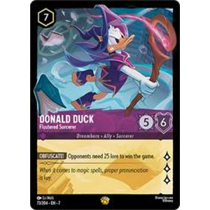 Donald Duck - Flustered Sorcerer 73/204 Disney Lorcana Archazia's Island