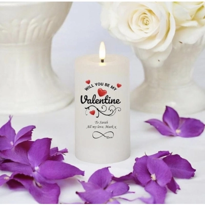 Happy Valentines Day Candle - Be Mine