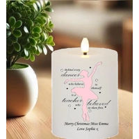 Personalised Dance Teacher Candle,