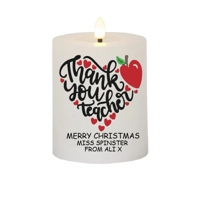 Personalised Thank You Teacher Candle