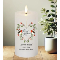 Personalised In Loving Memory Candle at Christmas Candle