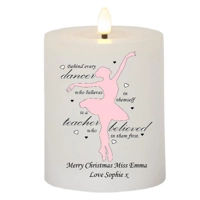 Personalised Dance Teacher Candle,