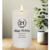 Personalised Monochrome Birthday Candle