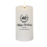 Personalised Monochrome Birthday Candle