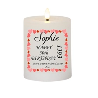Personalised On This Year Birthday Candle