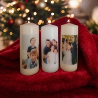 Photo Candle with Custom Text