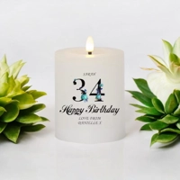 Personalised Happy Birthday Candle