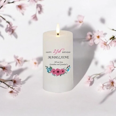 Personalised Happy Birthday Candle