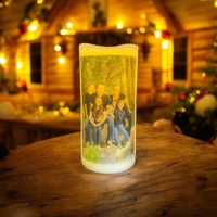 Photo Candle with Custom Text