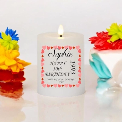 Personalised On This Year Birthday Candle