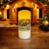 Photo Candle with Custom Text