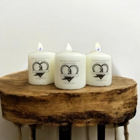 Personalised Wedding Favour Candles