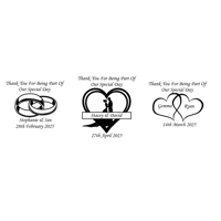 Personalised Wedding Favour Candles