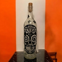 Sugar Skull Bottle Light