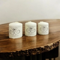 Personalised Wedding Favour Candles