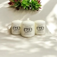 Personalised Wedding Favour Candles