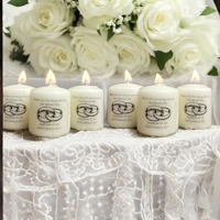 Personalised Wedding Favour Candles