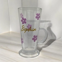 Personalised Latte Glass