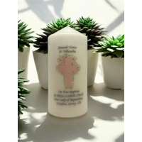 Traditional Cross Christening/Baptism Candle