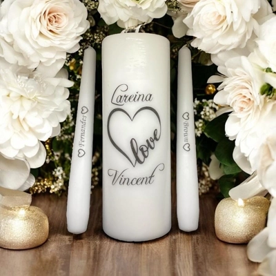 Personalised Unity Wedding Candles