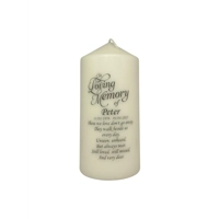 Personalised In Loving Memory Candle