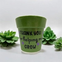 Thank You For Helping Me Grow Plant Pot Gift,