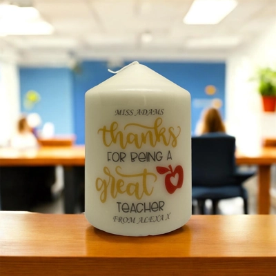 Personalised Teacher Candle