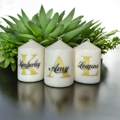Personalised Monogram Candle