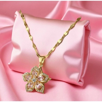 Crystal Flower Necklace