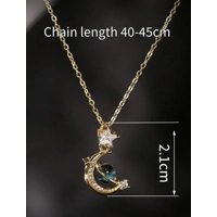 Celestial Moon and Star Necklace