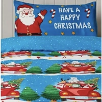 Santa and Friends Single Duvet Cover