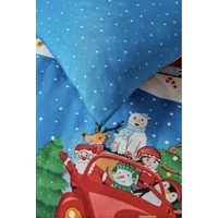 Santa and Friends Single Duvet Cover