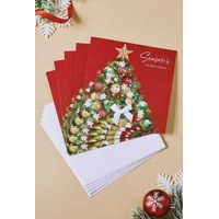 Christmas Tree and Wreath Cards - 10 Pack