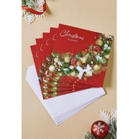 Christmas Tree and Wreath Cards - 10 Pack